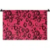 Roze - Slang - Motief Wandkleed katoen klein 269 -zz3d
