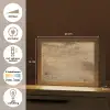 Hout - Bruin - Houtlook Light Box met kabel (Tafellamp) klein -USP_NL