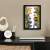 Jungle - Dieren - Jongens - Meisjes - Giraf - Olifant - Kids fotolijst zwart zonder passe partout klein -sfeer1