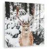 Hert - Sneeuw - Winter - Bos - Dieren plexiglas 5mm klein -zzzproduct_nieuw