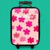 Roze bloemen Kinderkoffer - Zwart klein -zzz_website3d_nbs