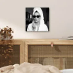 Zonnebril - Vrouw - Zwart - Wit aluminium wit klein -sfeer3