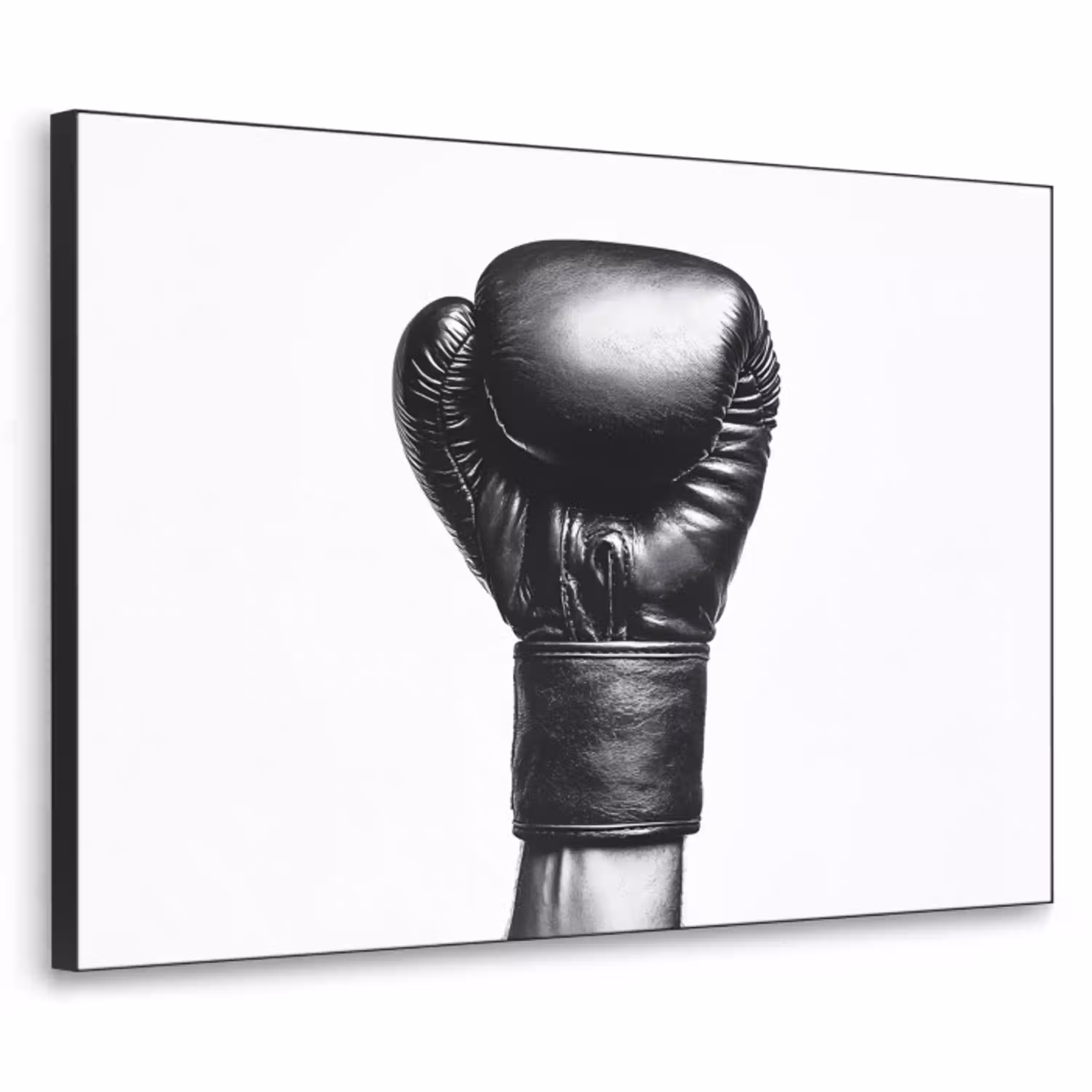 Bokshandschoen - Zwart - Hand Textielframe - compleet frame klein -3d