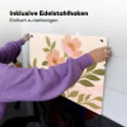 Grafisch - Bloemen - Roze Inductie beschemer met haakjes klein -ky-ophangen-de