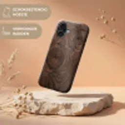 Houtnerf - Textuur - Patroon - Bruin - Rustiek Toughcase MagSafe Apple iPhone 17 klein -USP_RandenV_NL