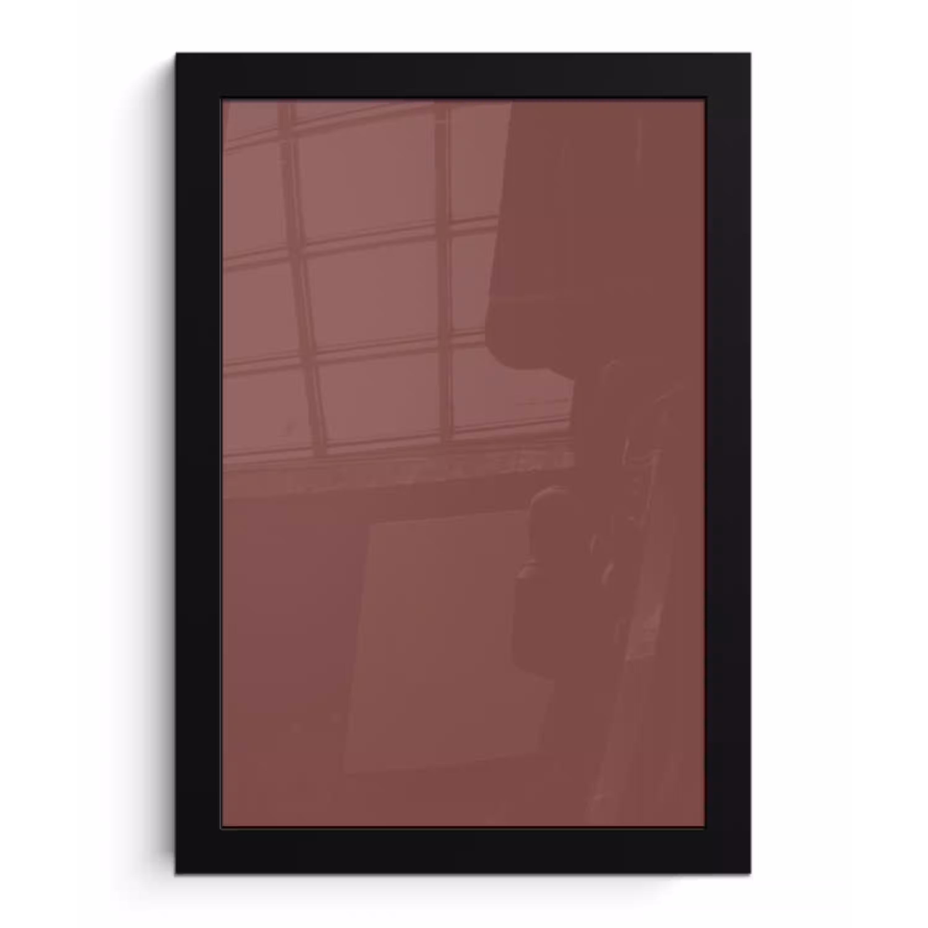 Muted - Raisin - Rood fotolijst zwart zonder passe partout klein 224 -3d