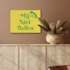 Mij niet bellen - Telefoon - Geel PET vilt klein -sfeer4