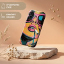 Portret - Vrouw - Abstract - Zonnebril Toughcase MagSafe Apple iPhone 17 klein -USP_RandenV_DE