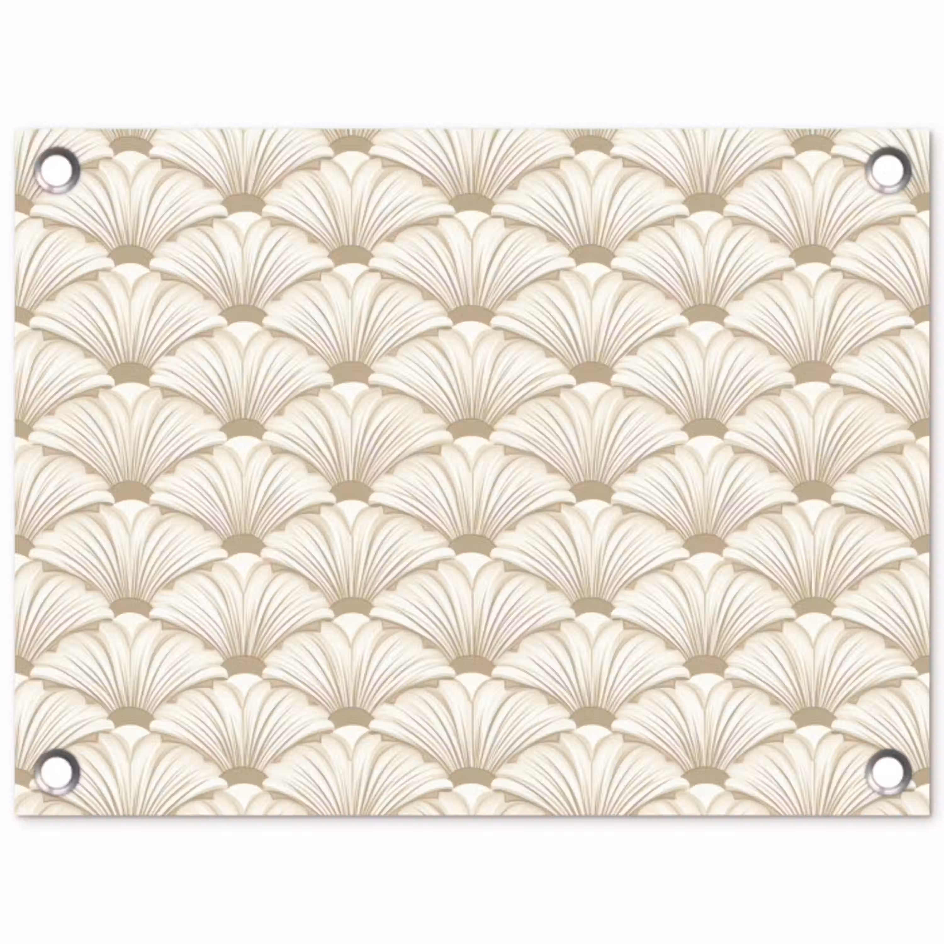 Klassiek - Art - Beige tuinposter los doek klein 239 -3d