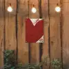 Loveyou - Rood - Hart tuinposter los doek klein -sfeer1