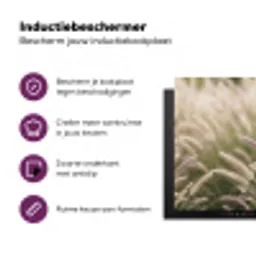 Gras - Close up - Groen Inductie beschermer vinyl 3mm klein -zzzzzzz-cc-usp