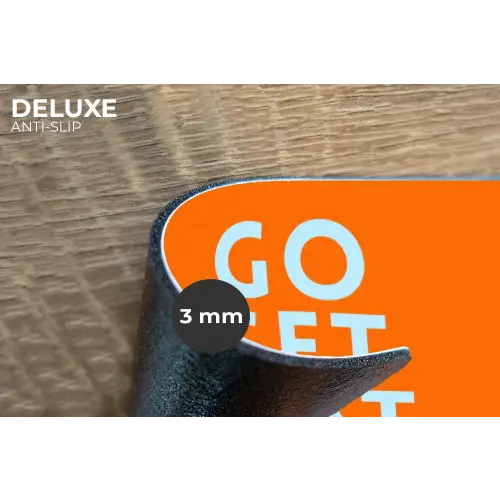 Oranje - Blauw - Go get that dream Placemat vinyl groot -closeup
