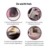 How lucky are we - Klavervier - Roze - Blauw Inductie beschermer vinyl 3mm klein -zzzzzzz-cc-werking