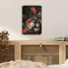 Stilleven met bloemen en een horloge - Schilderij van Abraham Mignon plexiglas 5mm klein -sfeer4