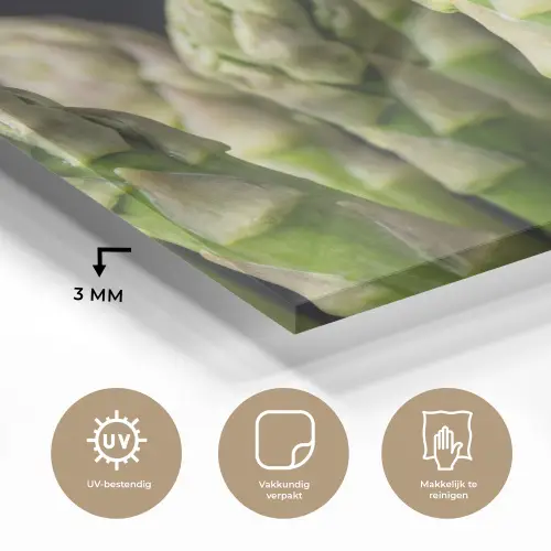 Asperges - Groen - Zwart plexiglas 5mm klein -sfeer2