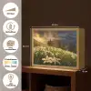 Bloemenveld - Heuvels - Zonsondergang - Berg - Natuur - Wit - Heuvels Light Box met batterij (Wandlamp) middel -USP_websiteoverzichtNL