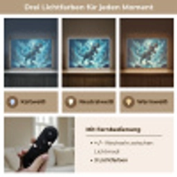 Dino - Blauw - Jongens Light Box met batterij (Wandlamp kind) middel -USP_lichtkleurDE