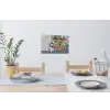 Graffiti - Illusie - Jongen - Street art Muursticker klein -eettafel