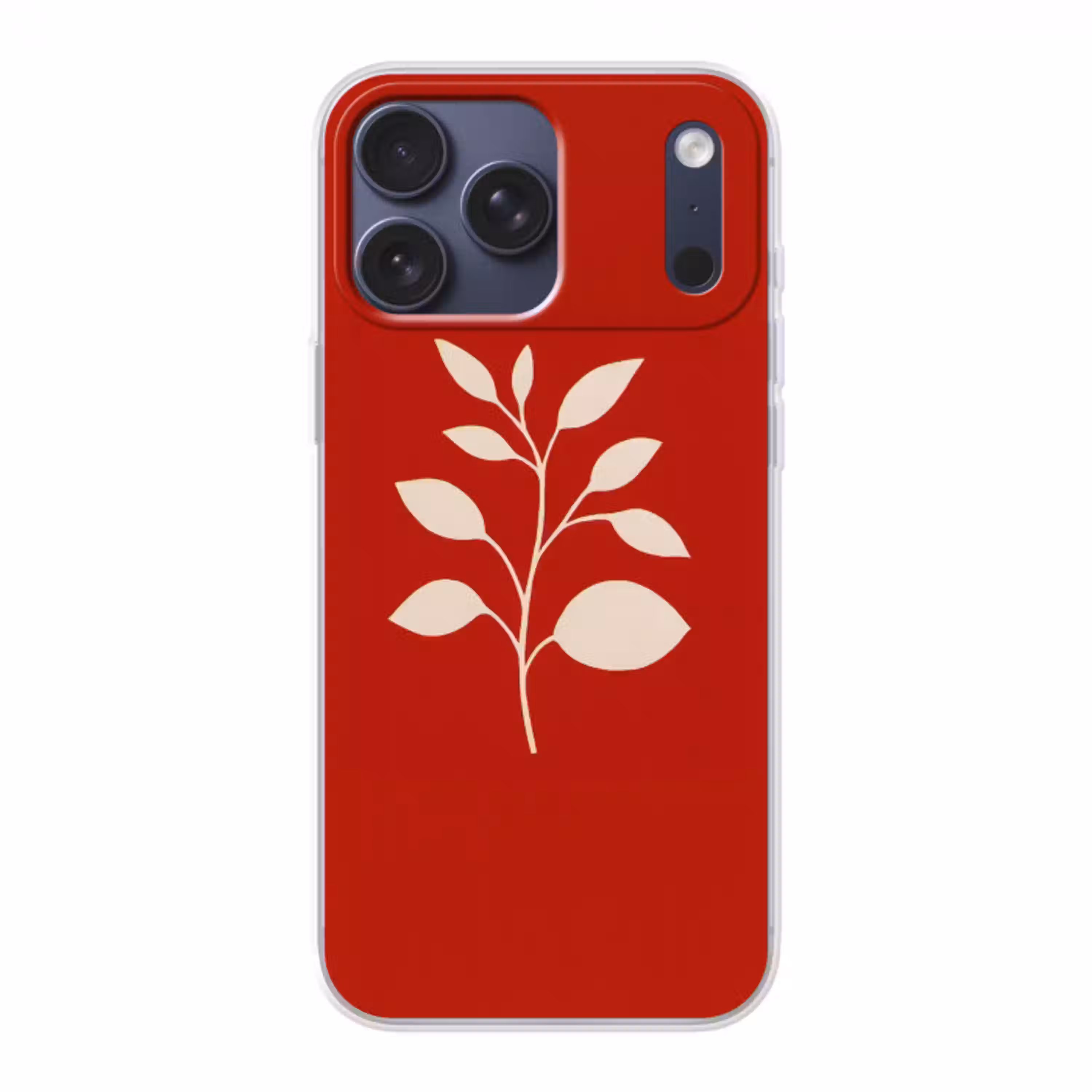 Silhouet - Bladeren - Tak Telefoonhoesje iPhone 17 Pro Max klein -3d