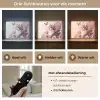 Kitten - Bloemen - Vlinders - Paars Light Box met batterij (Wandlamp kind) middel -USP_lichtkleurNL