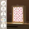 Aardbeien - Rood - Roze - Patroon Light Box met kabel (Tafellamp) klein 925 -USP_NL