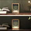Feestboom - Winterhemel - Kleurrijk Light Box met kabel (Tafellamp) klein -sfeer3