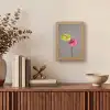 Planten - Anthurium - Groen - Roze Light Box met kabel (Tafellamp) klein -sfeer2