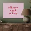 Tekst - Roze - Love - Hart PET vilt klein -sfeer2
