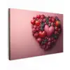Fruit - Hartjes - Aardbeien - Frambozen - Bosbessen canvas 2cm klein -z3d