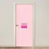Bisou - Roze - Minimalistisch deurposter klein -3d_beige