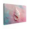 Schelp - Pastel - Pink canvas 2cm klein -z3d