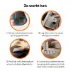 Vlakken - Hartjes - Patroon - Retro Inductie beschermer vinyl 3mm klein 276 -zzzzzzz-td-werking