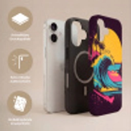 Golf - Kleurrijk - Zon - Palmbomen Toughcase MagSafe Apple iPhone 17 klein -USP_Lagen_DE