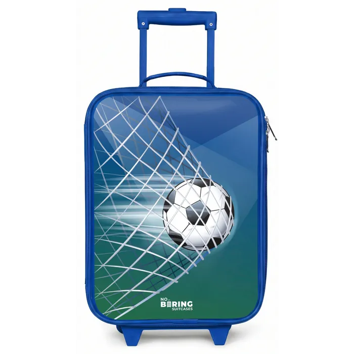 Bal in het goal Kinderkoffer - Blauw klein -zz3dotto