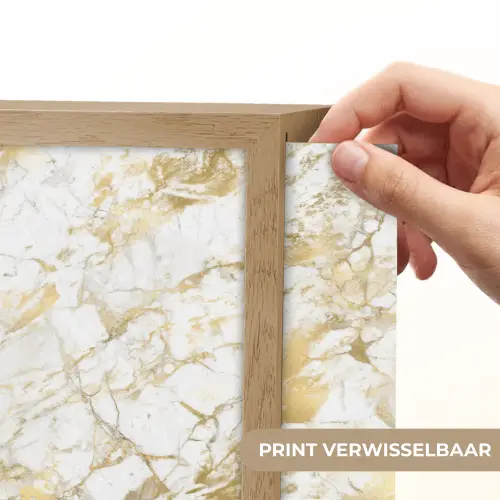 Marmer - Goud - Structuur Light Box met batterij (Wandlamp) middel 907 -USP_websiteprintNL
