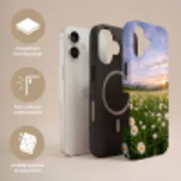 Madelief - Veld - Heuvels - Groen Toughcase MagSafe Apple iPhone 17 klein -USP_Lagen_DE