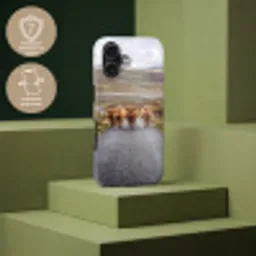 Schotse Hooglanders - Weg - Landschap - Kudde Toughcase MagSafe Apple iPhone 17 klein -USP_PrintM_FR