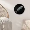Makreel - Vis - Zwart Wandcirkel plexiglas klein -sfeer5