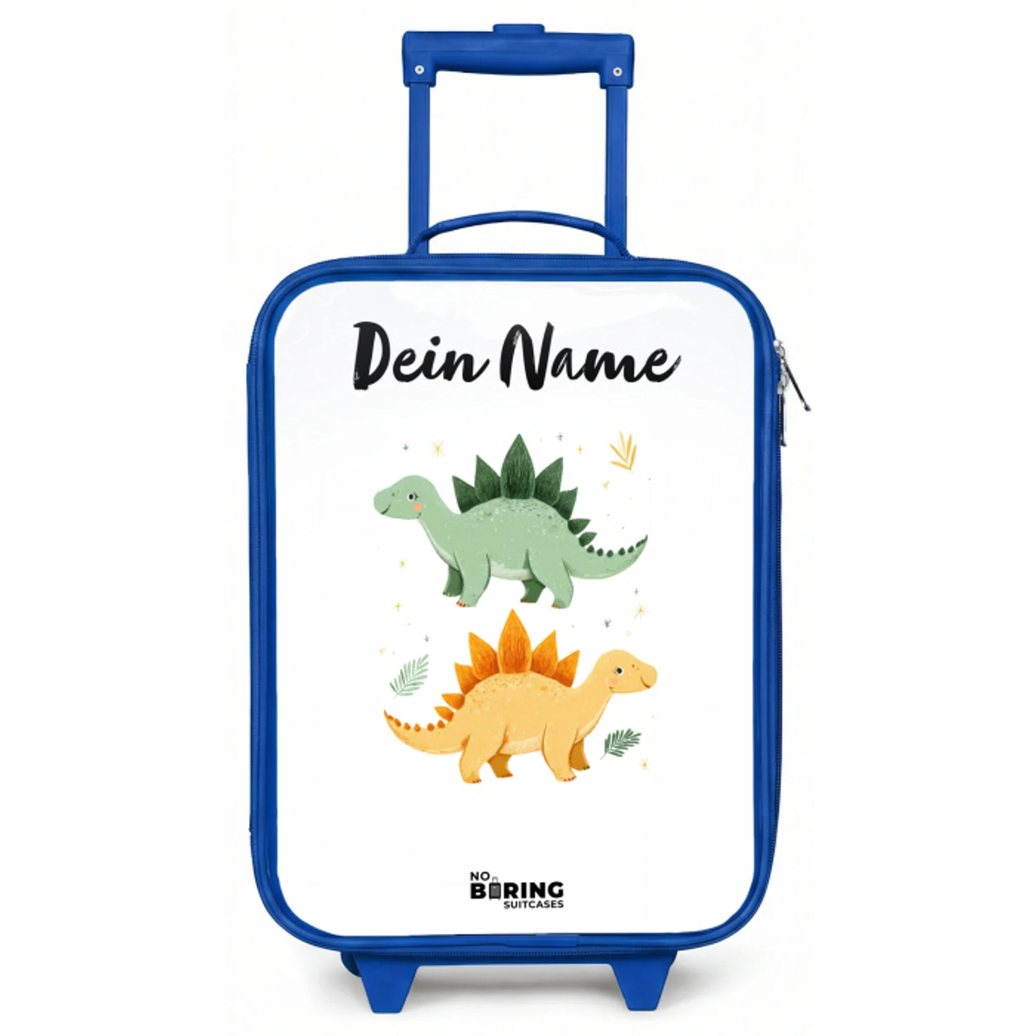 Dinos - Dieren - Groen - Oranje Kinderkoffer - Blauw klein -zz3dotto