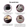 Rechthoeken - Abstract - Blauw Inductie beschermer vinyl 3mm klein -zzzzzzz-cc-werking