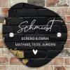 Stenen goud zwart - Sierlijk Naambord Organisch middel -sfeer10
