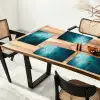 Bootje - Water - Blauw Placemat vinyl groot -zzsfeer4_Kitchenyeah-website