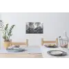 Bos - Hert - Zwart - Wit Muursticker klein -eettafel