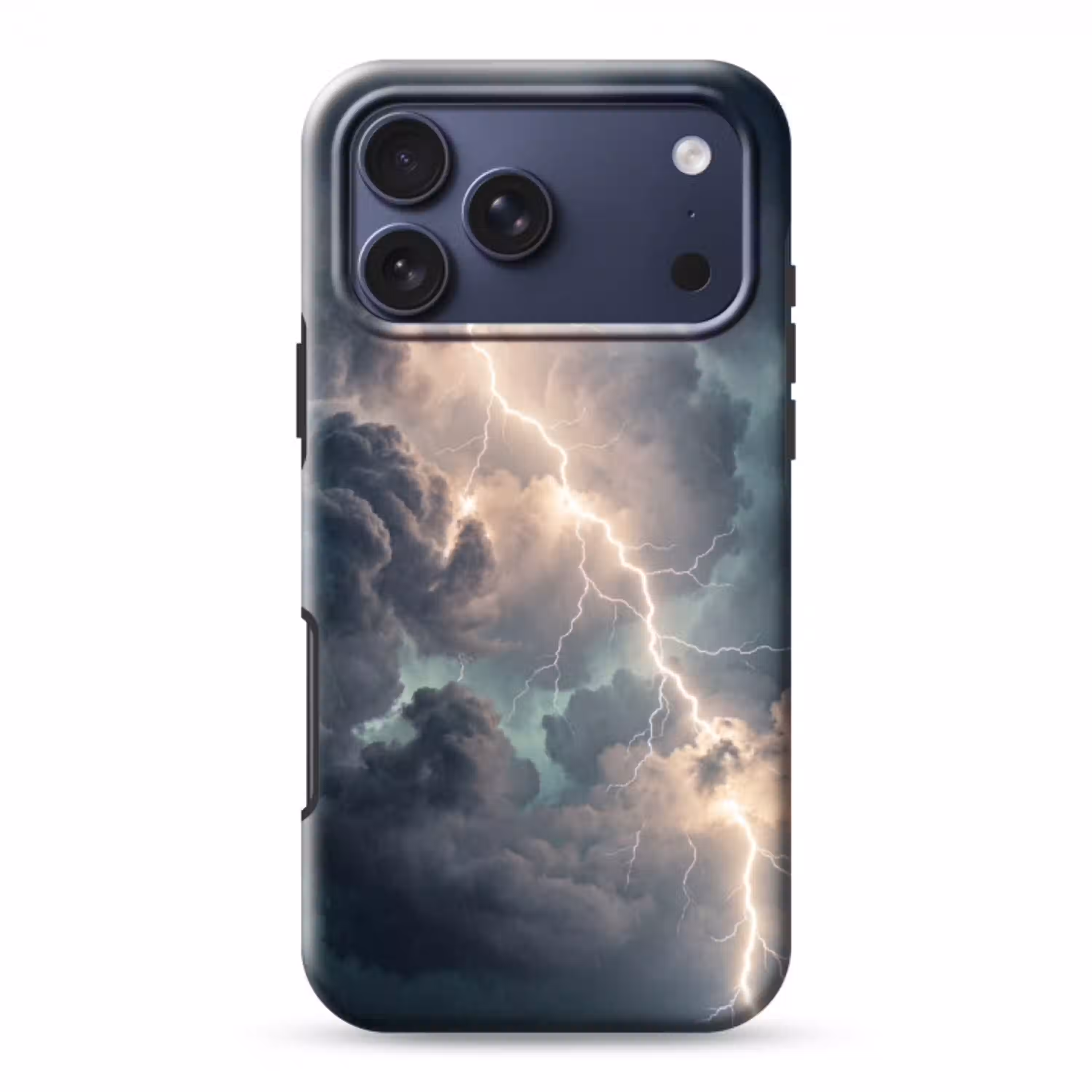 Bliksem - Storm - Natuur - Donker Toughcase MagSafe Apple iPhone 17 Pro Max klein -3d