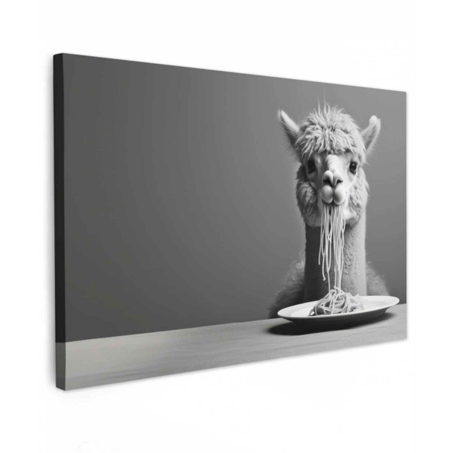 alpaca-3-2-gigapixel-standard-v2-6x Tuinposter op houten frame 2 cm dik klein -3d