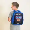 Game - Neon - Muur Kinderrugzak - Blauw middel -sfeer2