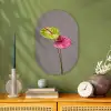Planten - Anthurium - Groen - Roze Wandcirkel Ovaal Forex klein -sfeer2