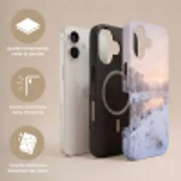 Rivier - Winter - Landschap - Sneeuw - Zonsopgang Toughcase MagSafe Apple iPhone 17 klein -USP_Lagen_FR