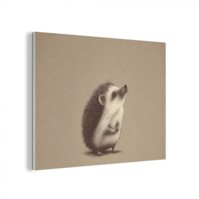 Egel - Snuitje - Bruin - Stekels PET vilt klein -3d
