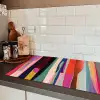 Kleurbanen - Verticaal - Kleurrijk Inductie beschermer vinyl 3mm klein -sfeer3